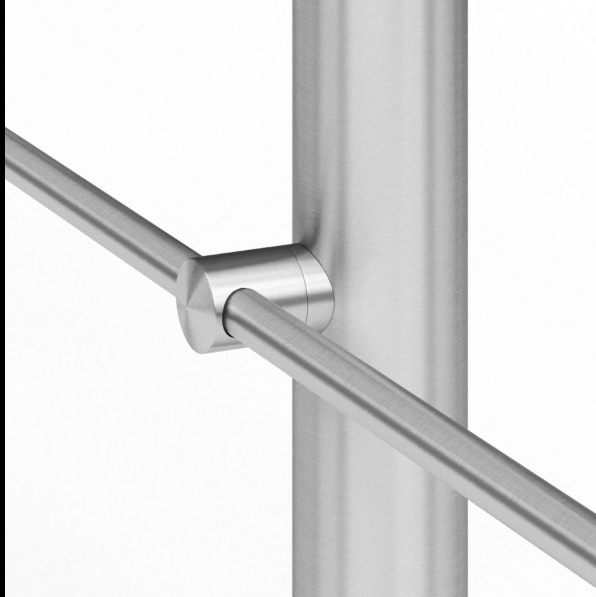 Zábradlí nerez - sloupek s horním kotvením